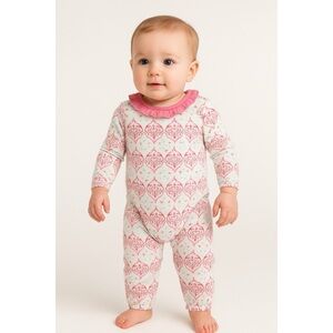 NWT Burt’s Bees Baby Ruffle Collar Onesie One Piece